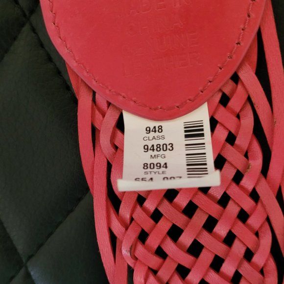 Genuine leather Coral braid belt - Picture 3 of 4